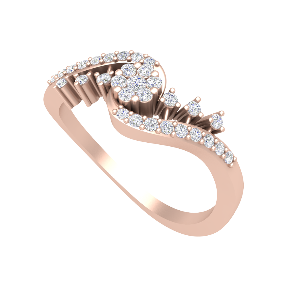 Mandalence Diamond Ring-Color_Rose-Gold