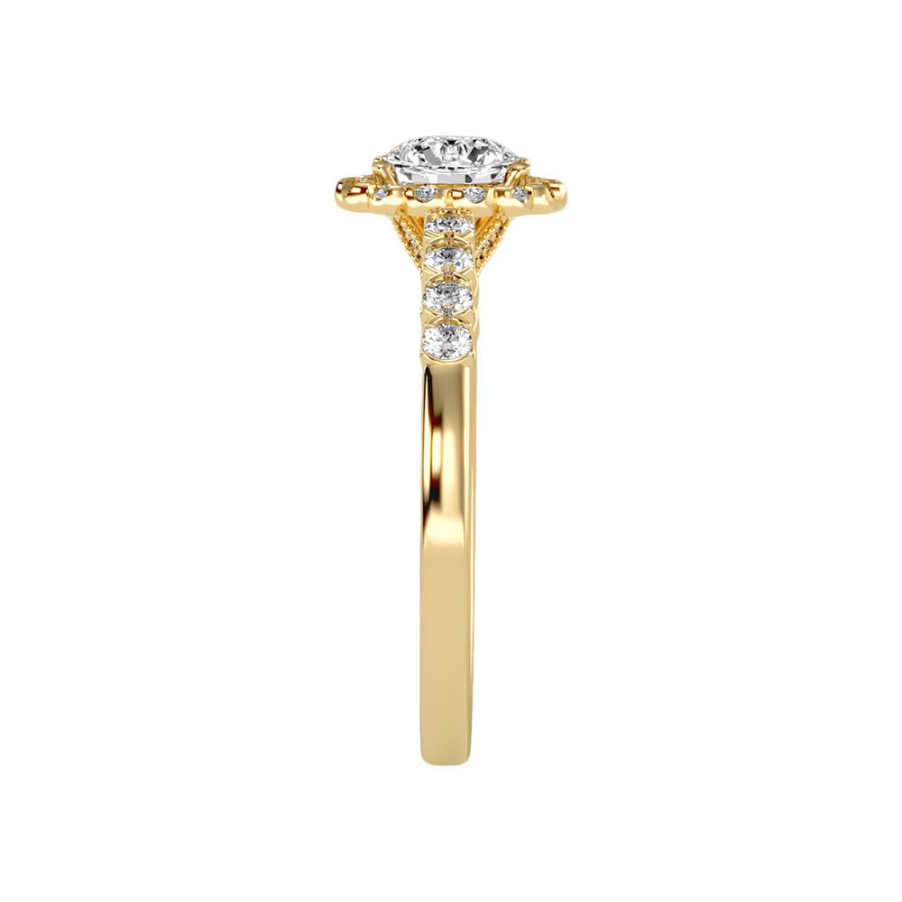 Kallos Classic Halo Diamond Engagement Ring