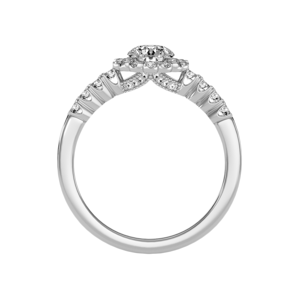 Kallos Classic Halo Diamond Engagement Ring