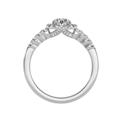 Kallos Classic Halo Diamond Engagement Ring