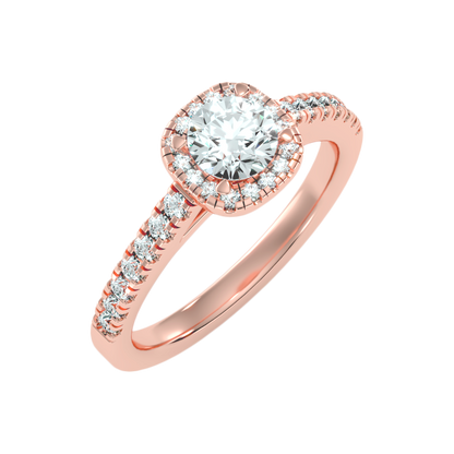 Bern Halo Diamond Engagement Ring