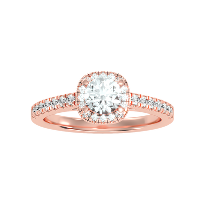 Bern Halo Diamond Engagement Ring