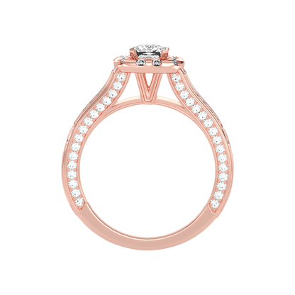 Gilded Solitaire Ring