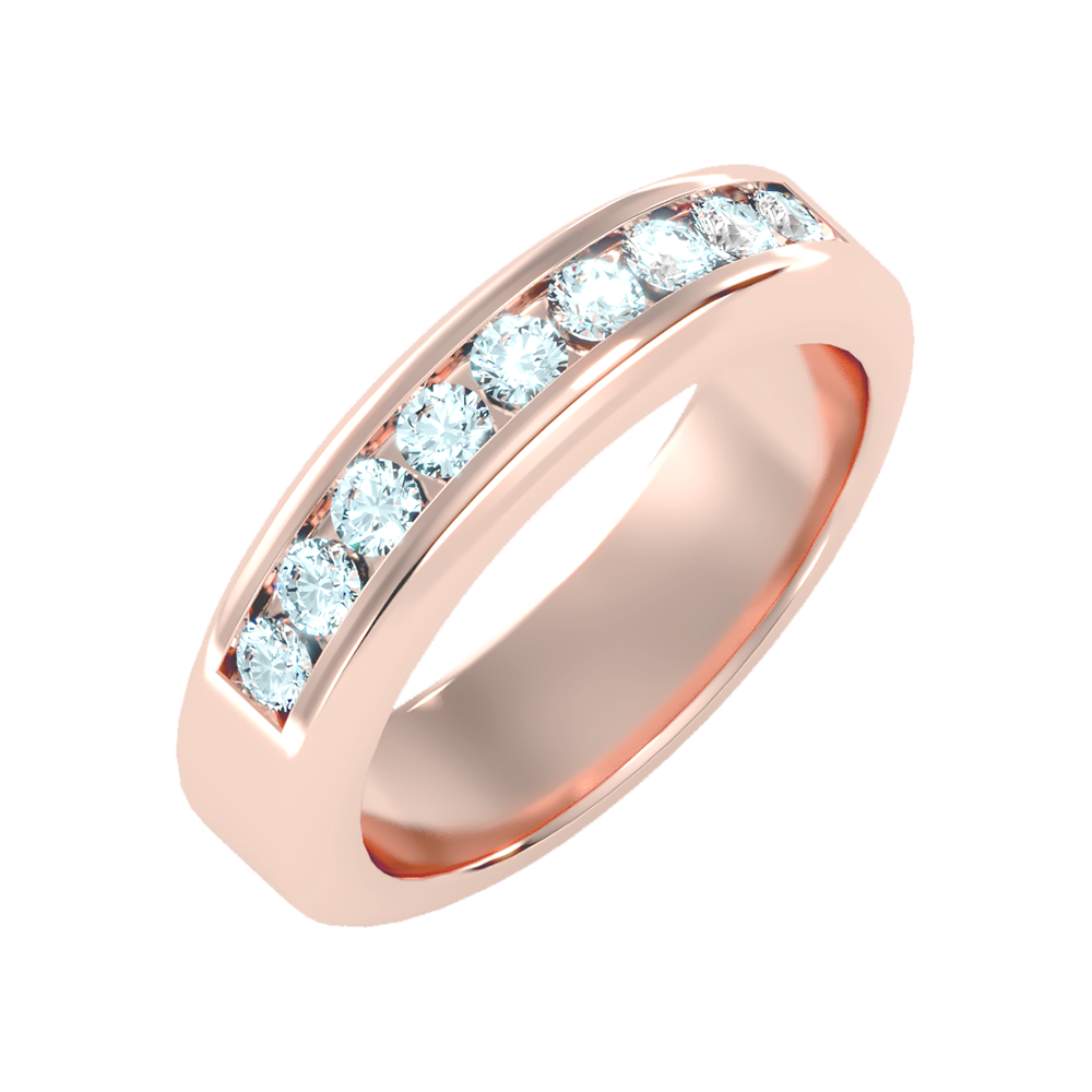 Supreme Men's Broad Band Ring-Color_Rose-Gold