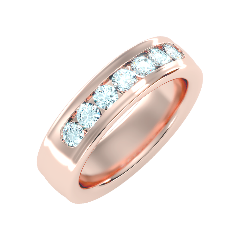 Apex Men's Broad Band Ring-Color_Rose-Gold