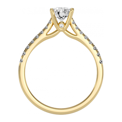 The Fortunate Solitaire Ring-Color_Yellow-Gold