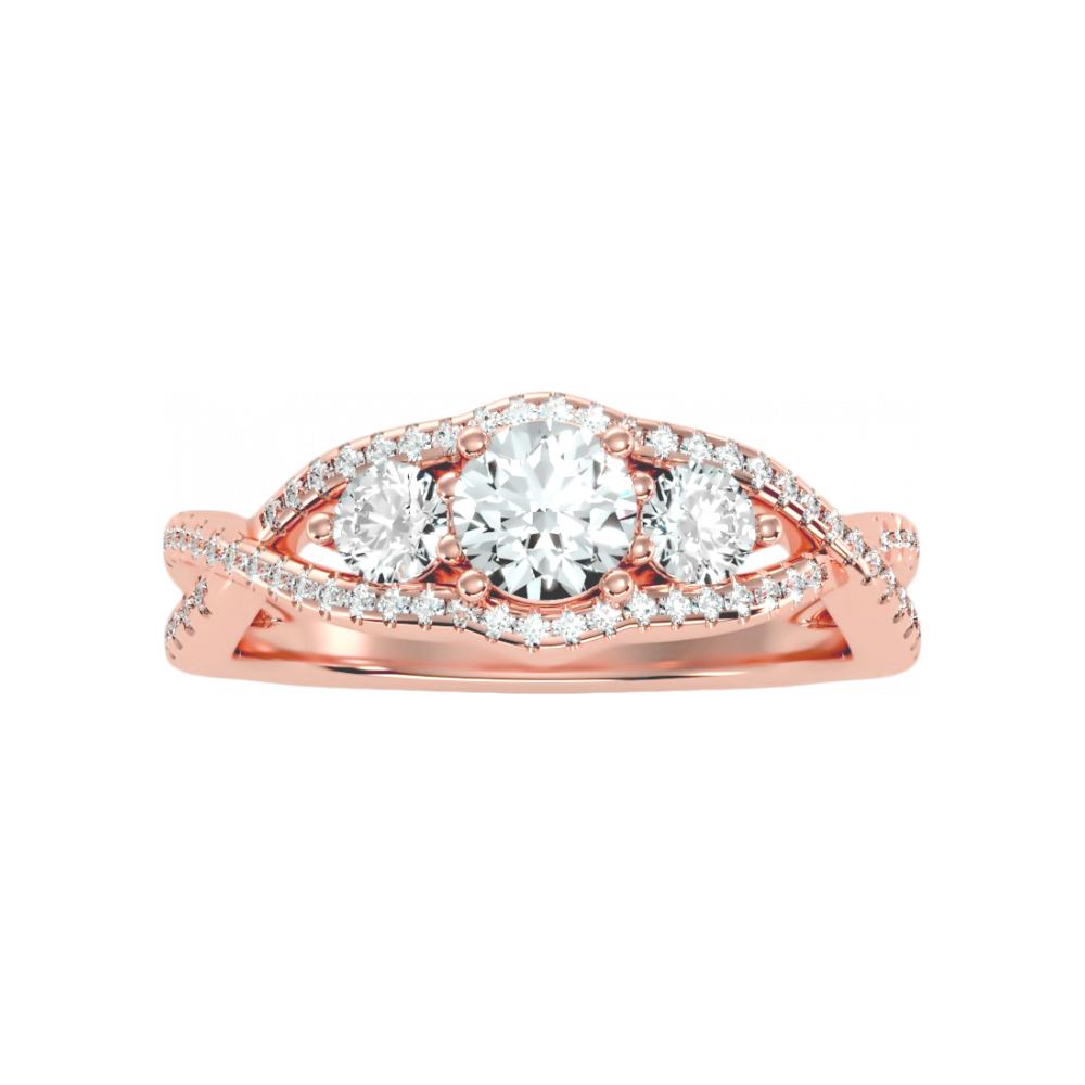 The Dashing Three Stone Ring