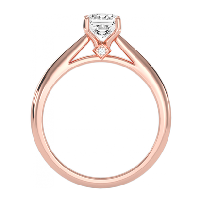 The Pure Single Stone Ring-Color_Rose-Gold