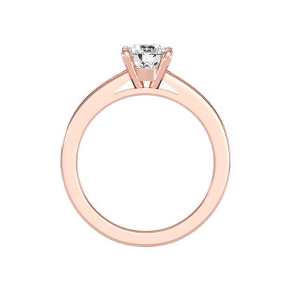 Flower Solitaire Ring