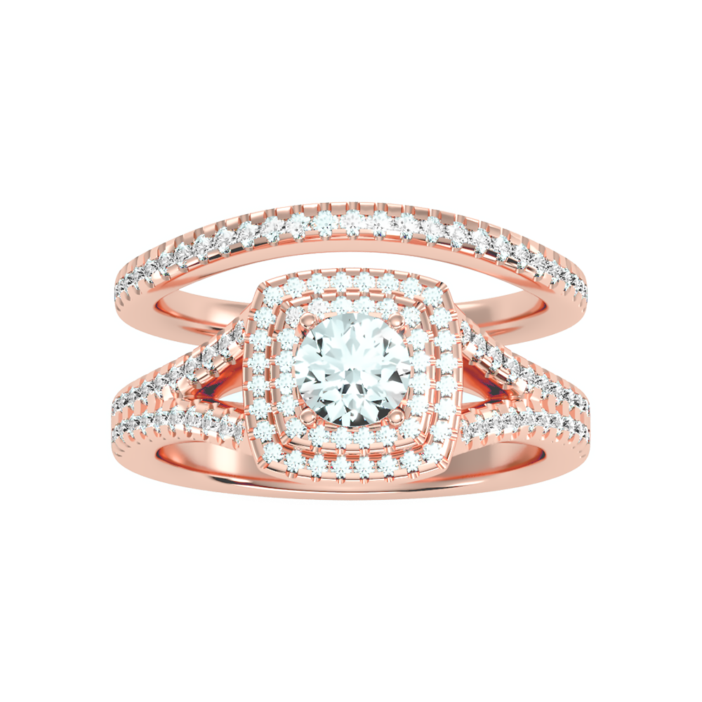 Light Bridal Ring Set