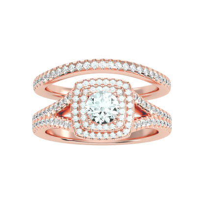 Light Bridal Ring Set