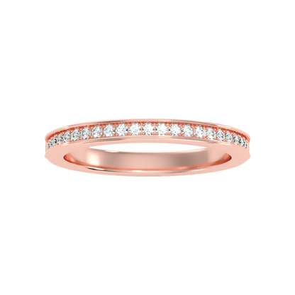 Elegant Half Eternity Wedding Band