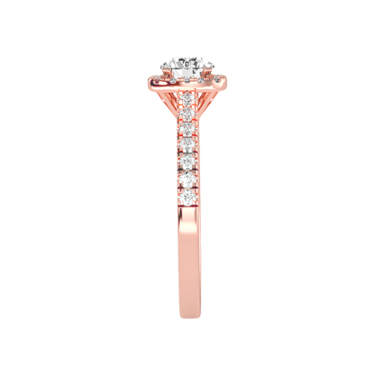 Bern Halo Diamond Engagement Ring