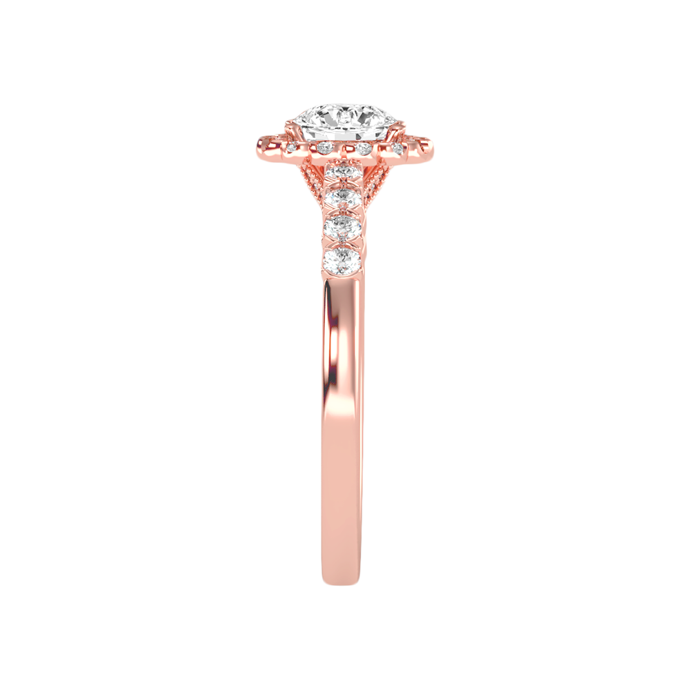 Kallos Classic Halo Diamond Engagement Ring