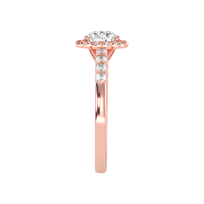 Kallos Classic Halo Diamond Engagement Ring