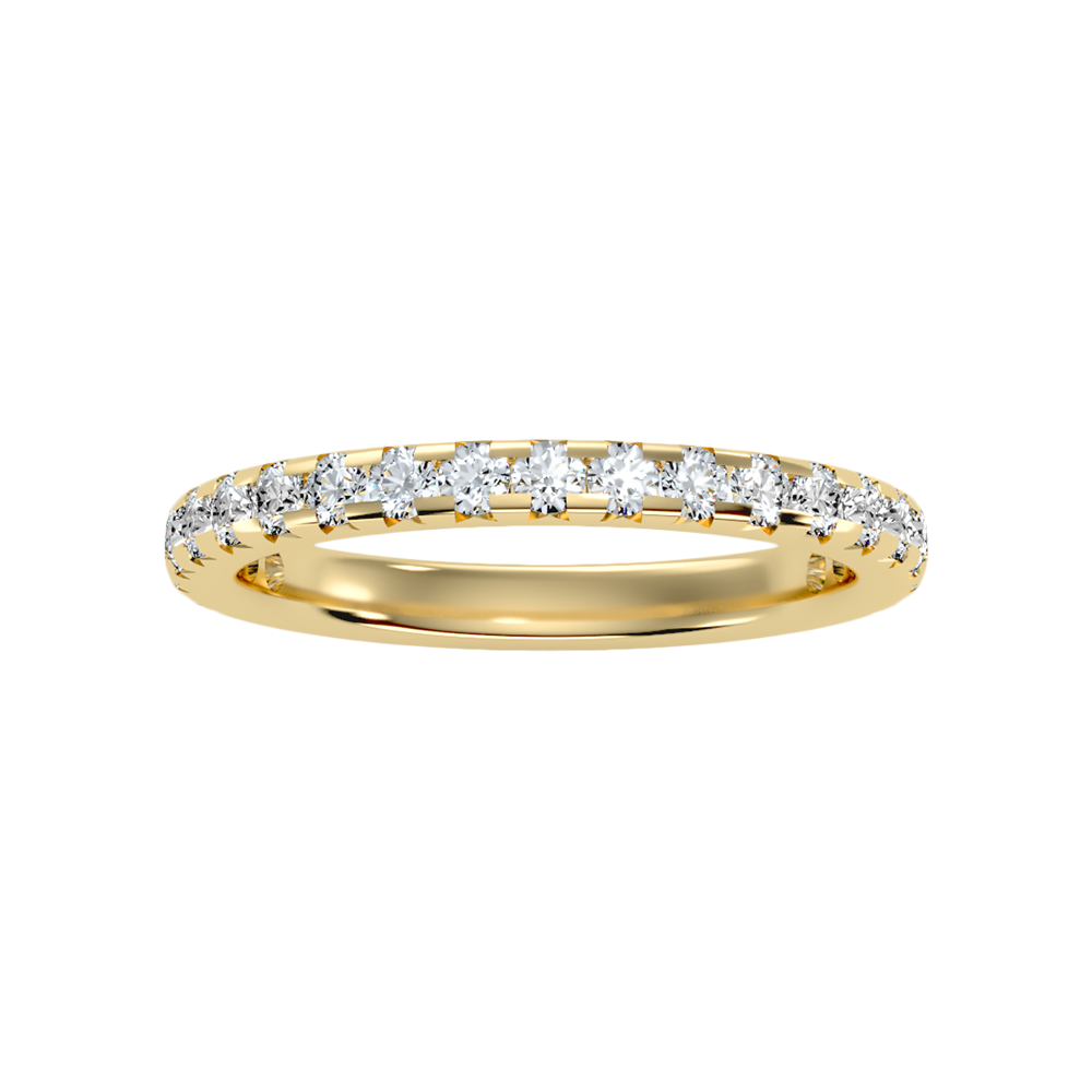 Lively Half Eternity Wedding Band
