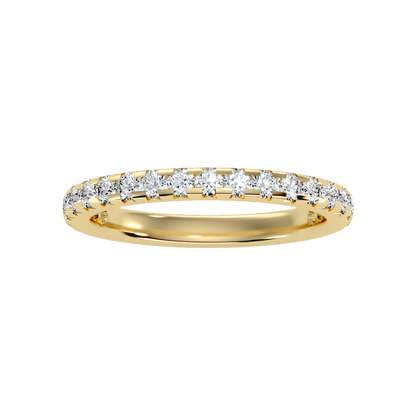 Lively Half Eternity Wedding Band