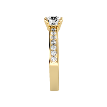 Flower Solitaire Ring