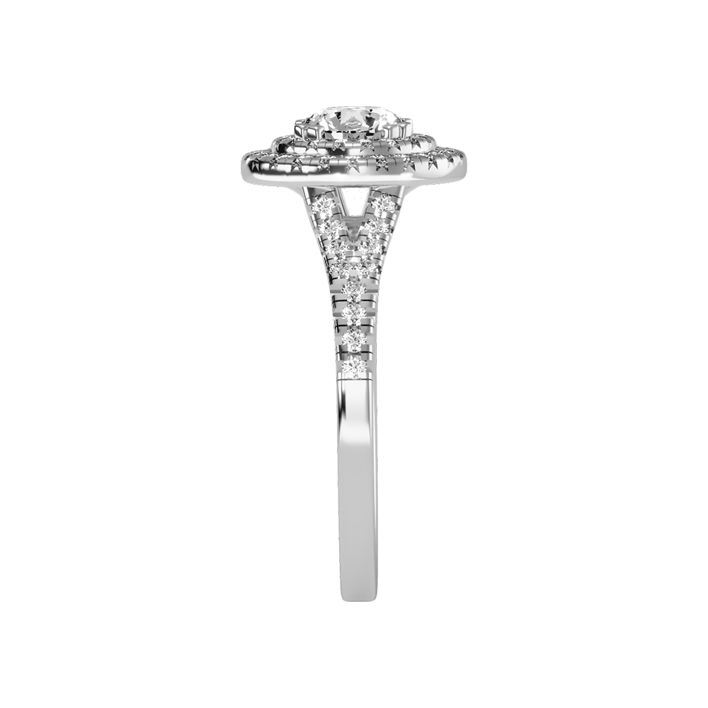Doiet Classic Halo Diamond Engagement Ring