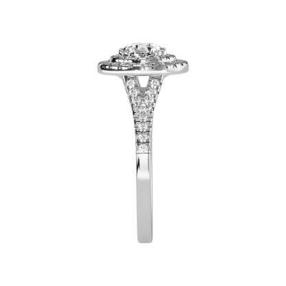 Doiet Classic Halo Diamond Engagement Ring