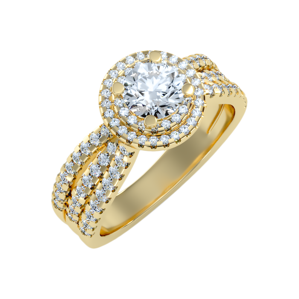 Influential Halo Diamond Ring