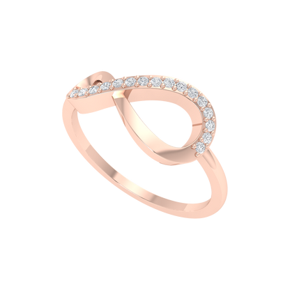 Glistening Infinity Ring
