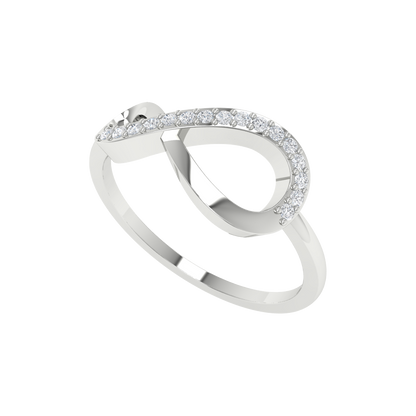 Glistening Infinity Ring