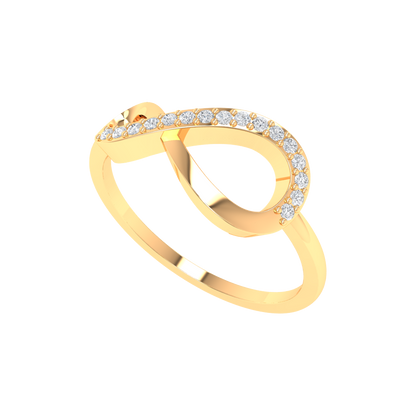 Glistening Infinity Ring