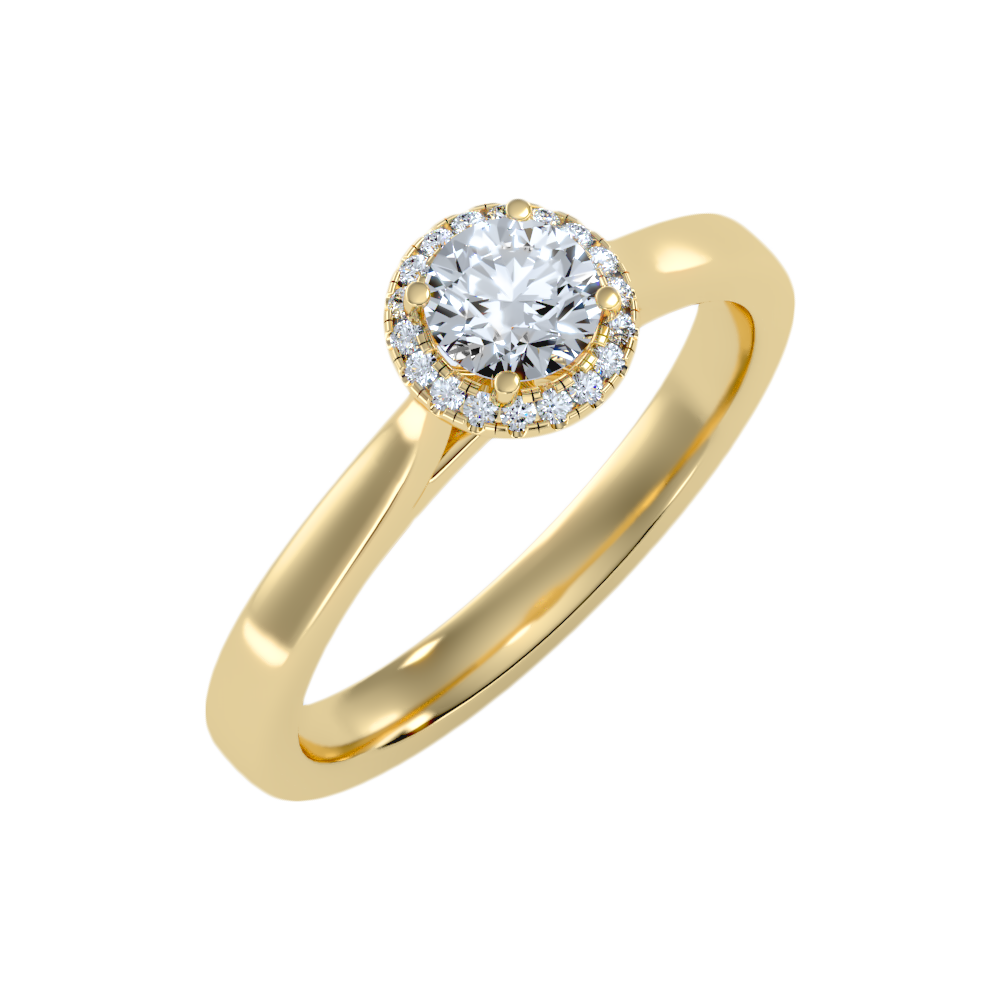 Affable Halo Ring