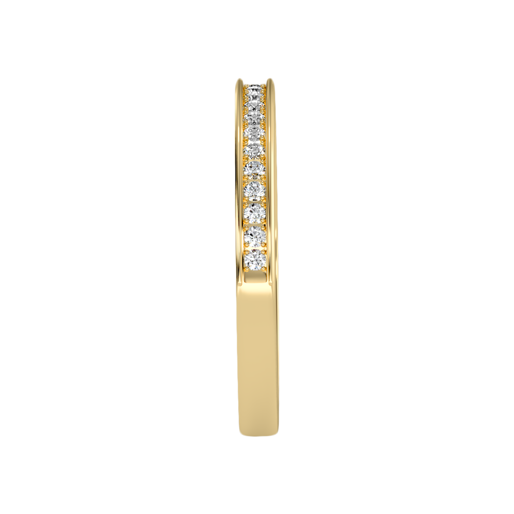 Elegant Half Eternity Wedding Band