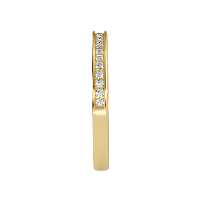 Elegant Half Eternity Wedding Band