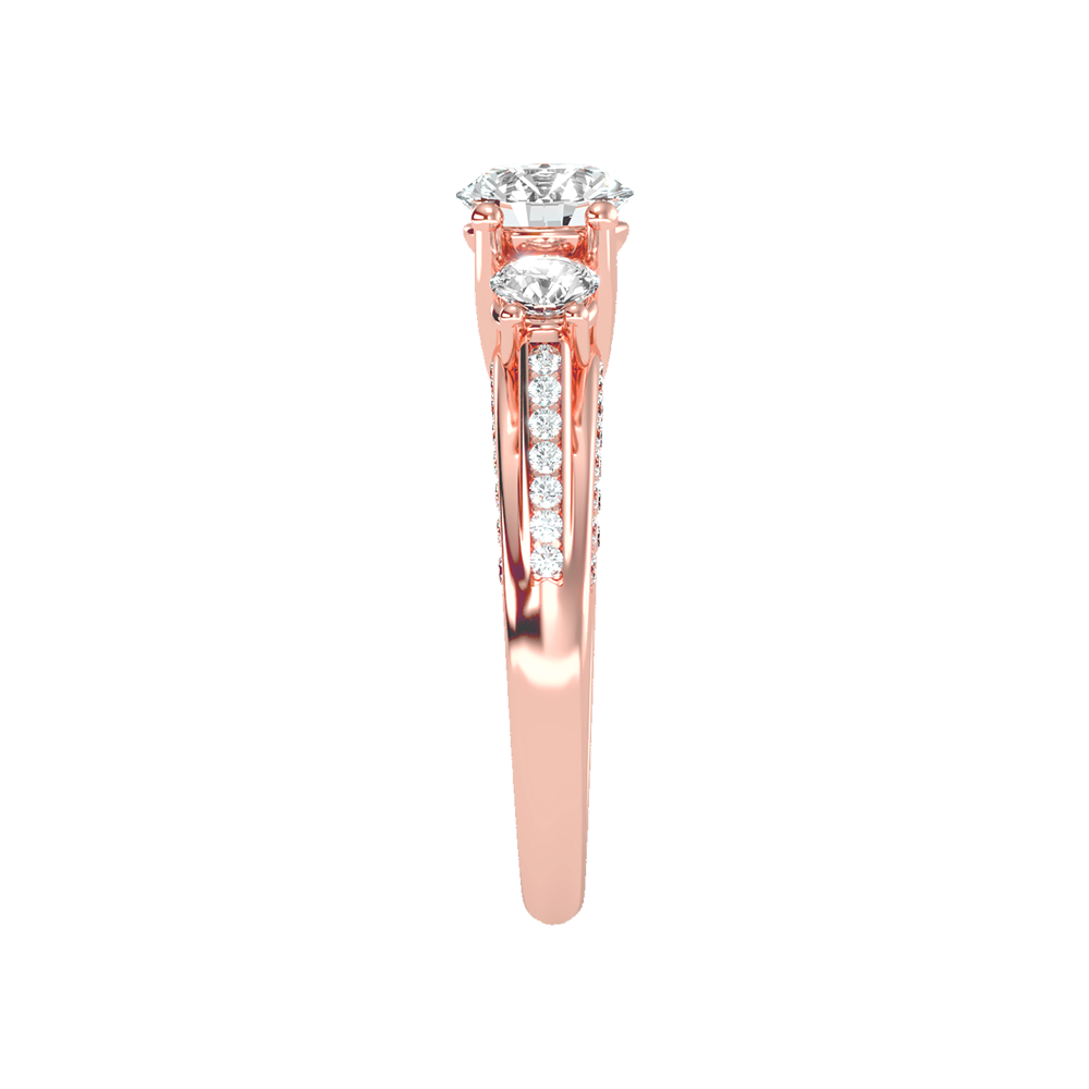 Unmatched Halo Solitaire Ring