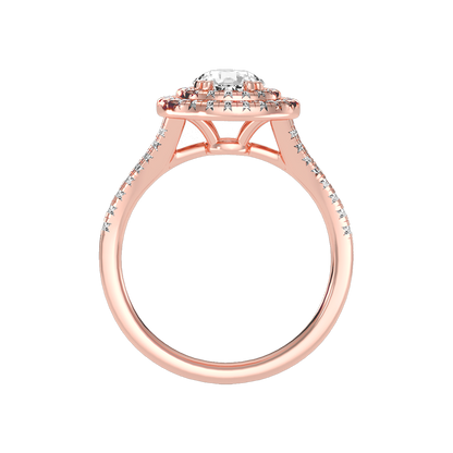 Doiet Classic Halo Diamond Engagement Ring
