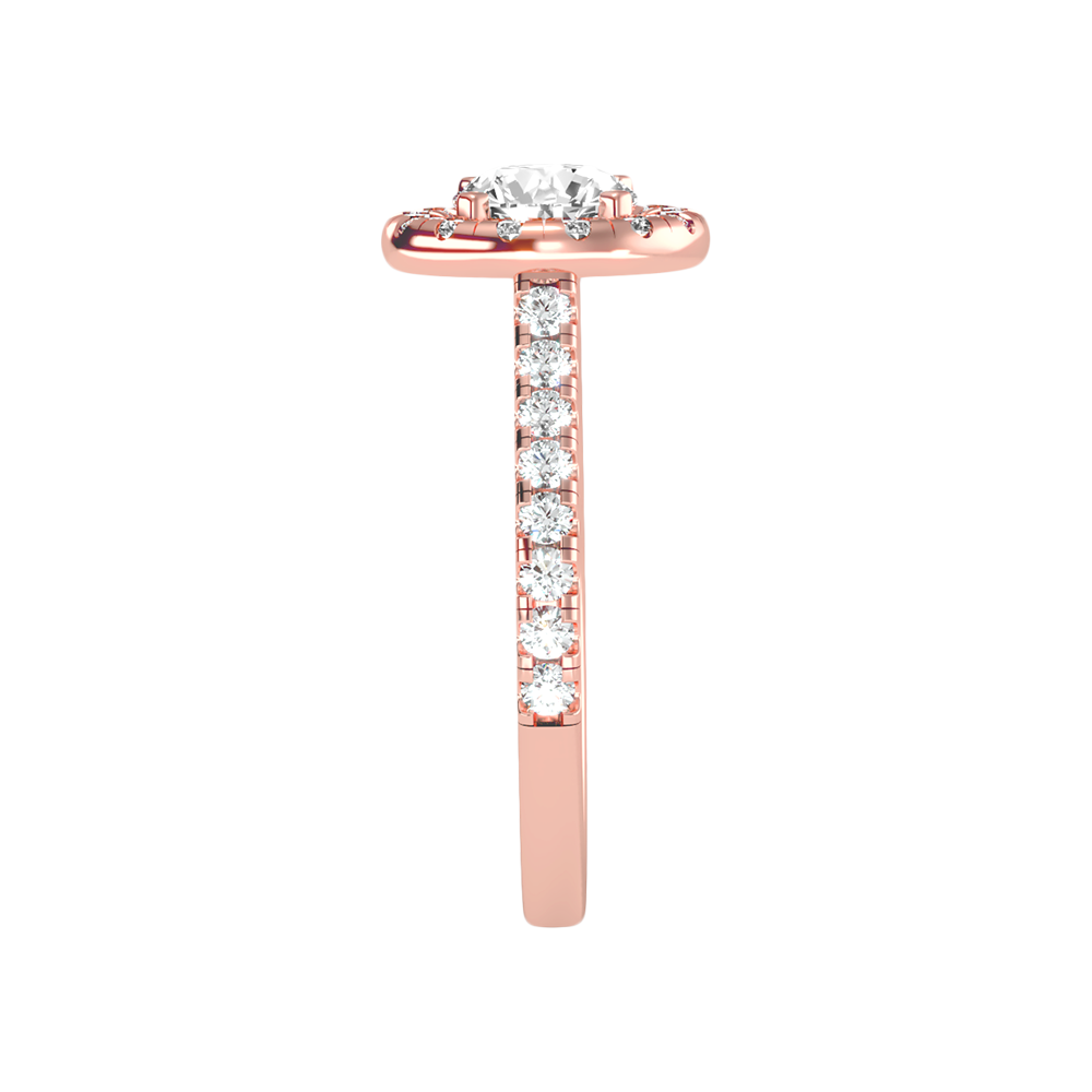 Fiminiace Classic Halo Diamond Engagement Ring