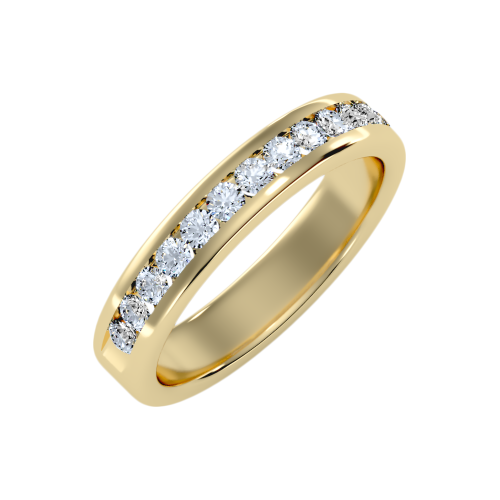 Shleek Half Eternity Band-Color_Yellow-Gold