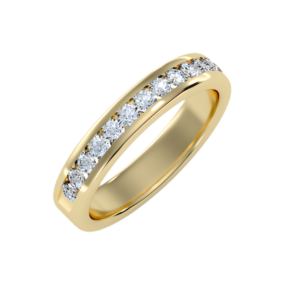 Shleek Half Eternity Band-Color_Yellow-Gold