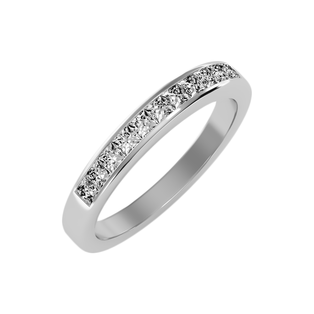 Ineffable Half Eternity Band-Color_White-Gold