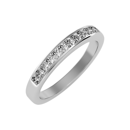 Ineffable Half Eternity Band-Color_White-Gold