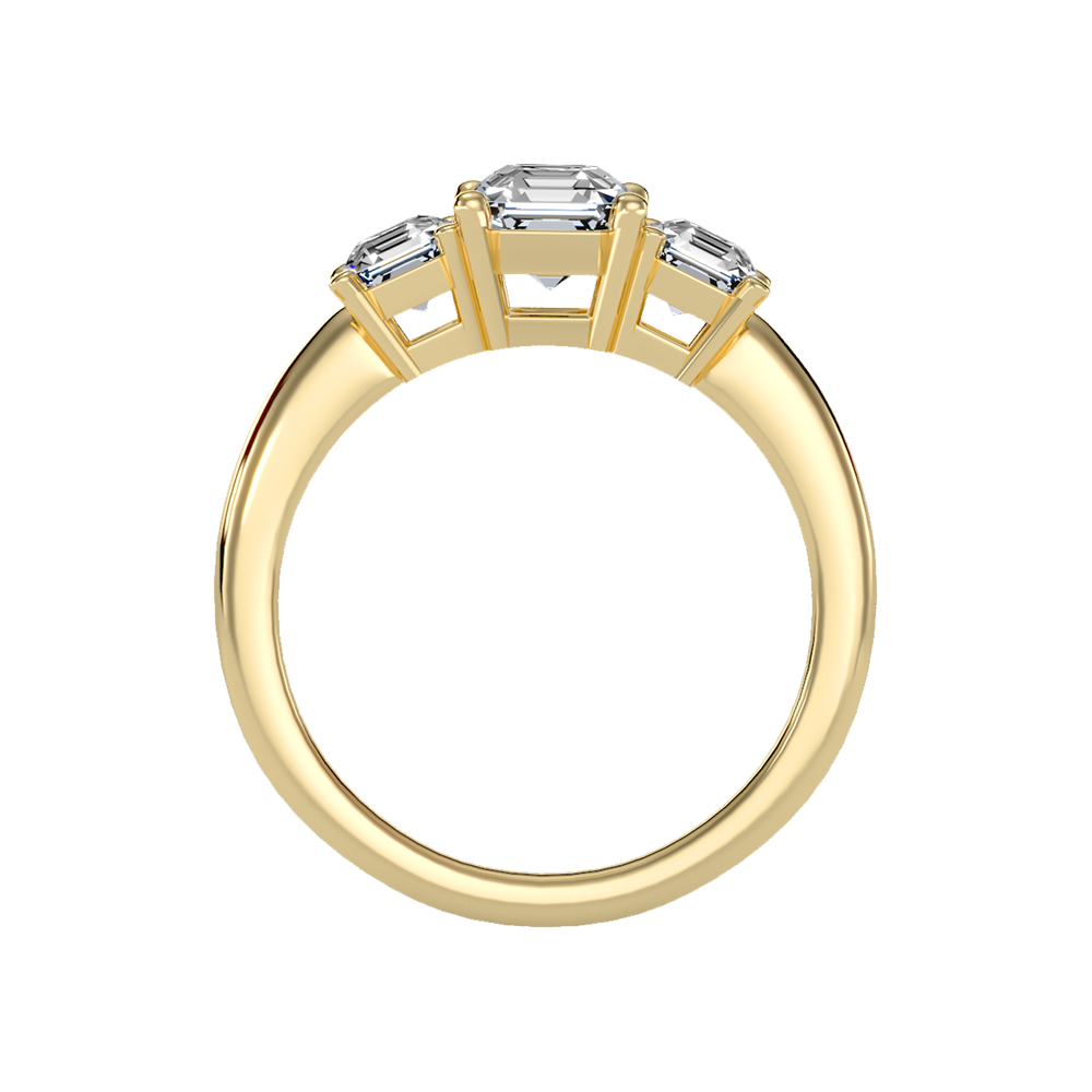 Conflate Three Stone Diamond Engagement Ring