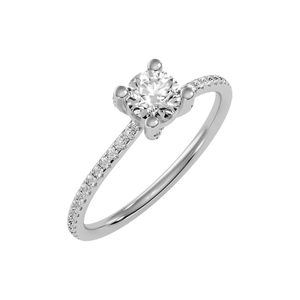 Lordly Solitaire Ring-Color_White-Gold