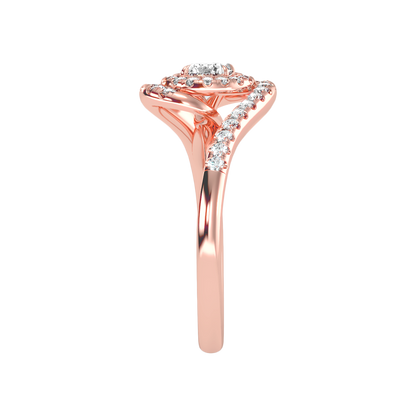 Pleasing Halo Ring