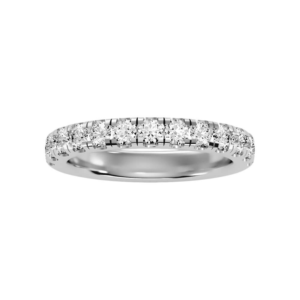 Effervescent Half Eternity Wedding Band