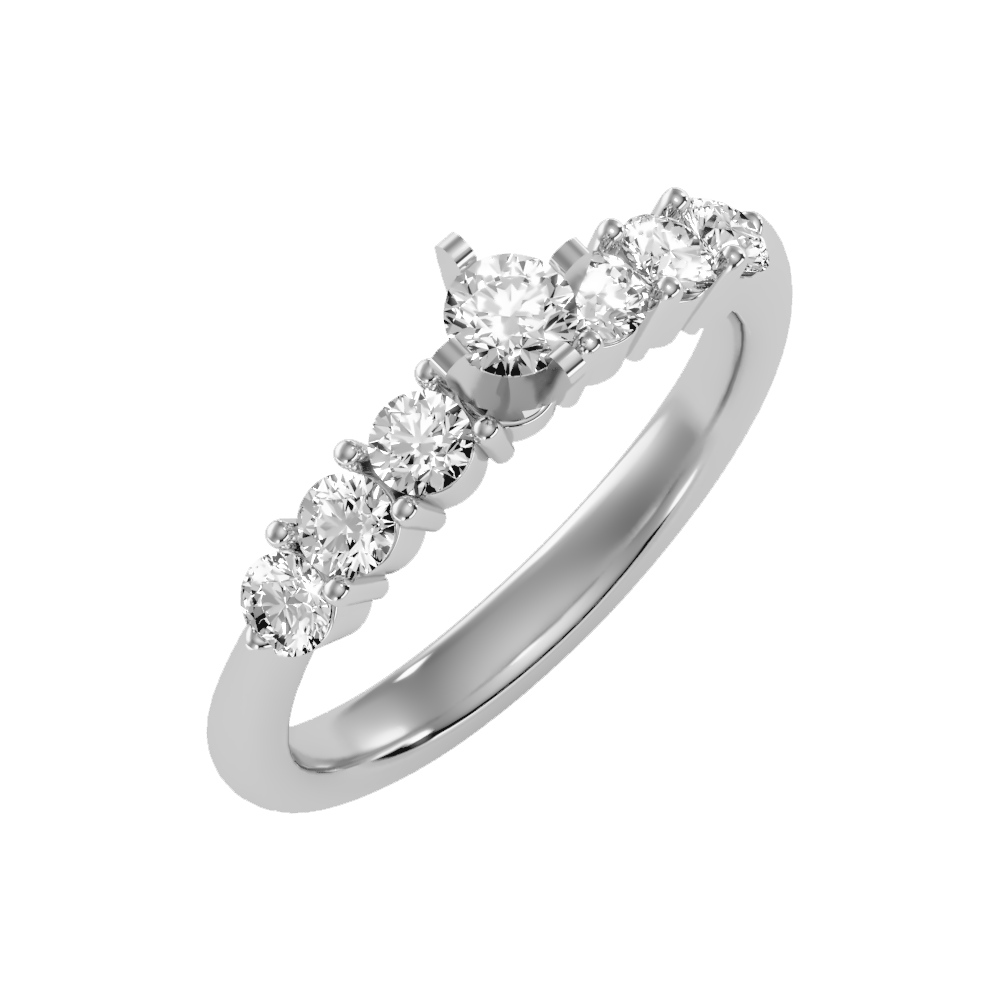 Blessing Solitaire Ring-Color_White-Gold
