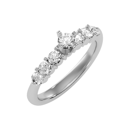 Blessing Solitaire Ring-Color_White-Gold