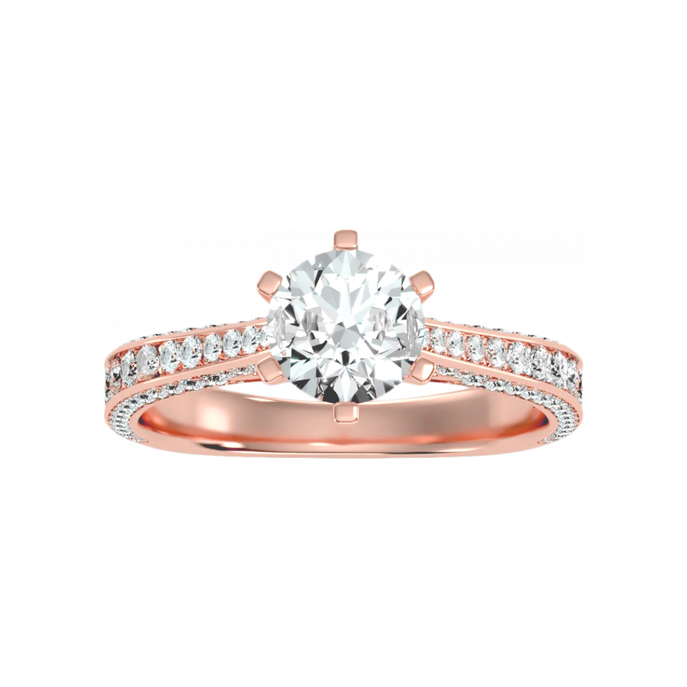 The Exceling Solitaire Ring