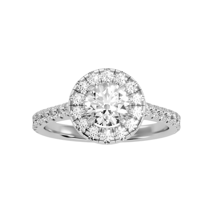 Fiminiace Classic Halo Diamond Engagement Ring