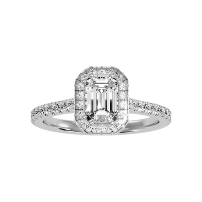 Extraordinary Diamond Halo Engagement Ring