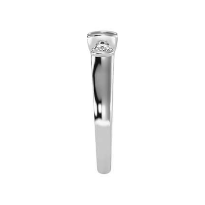 The Stylish Three Stone Ring