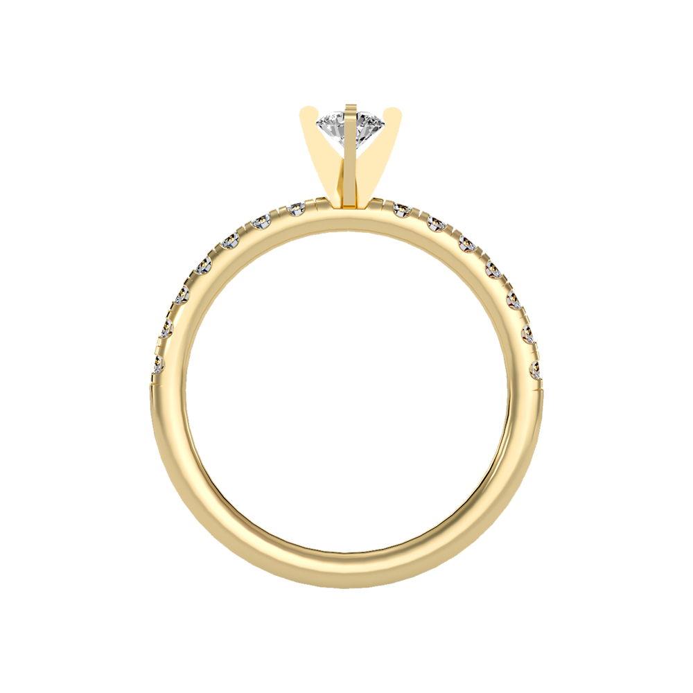 Tangled Solitaire Ring