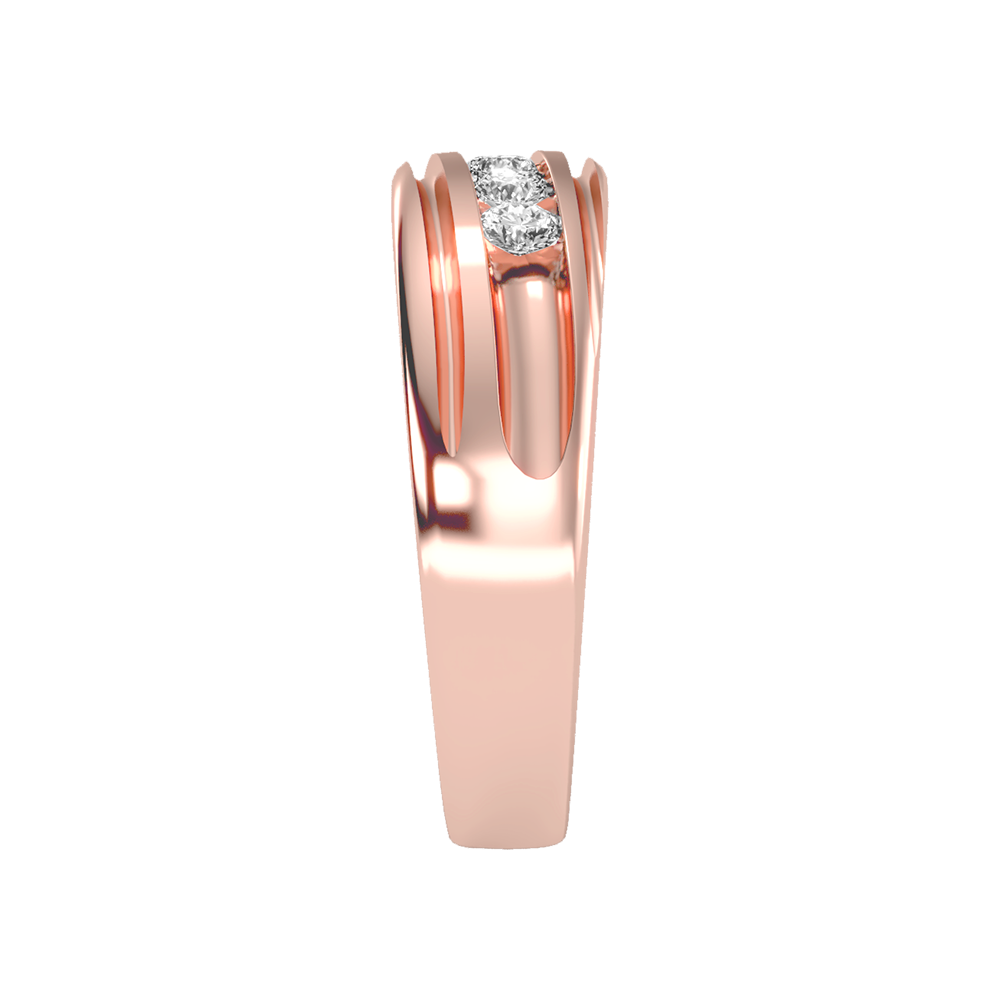 Tinged Men's Broad Band Ring